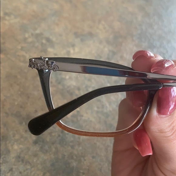Coach 6107 NEW Frames Black Amber Glitter Gradient - Picture 3 of 8